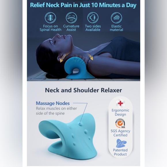 NEW Neck and Shoulder Relaxer, Cervical Traction Device for TMJ Pain - Picture 3 of 7